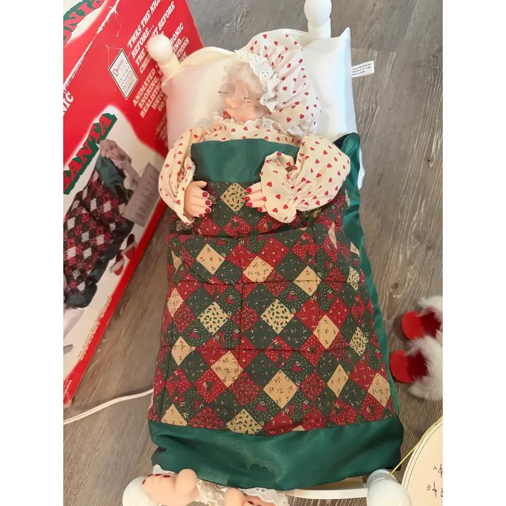 Telco Motionettes Sleeping Mrs. Santa Claus vintage Christmas